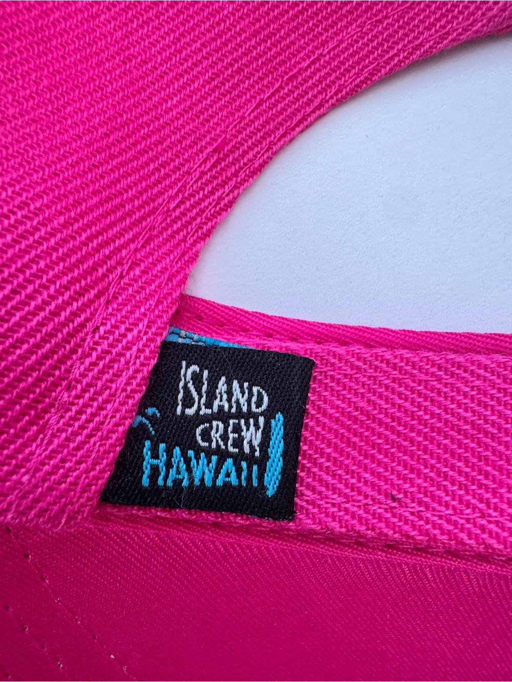 Island Crew Hawaii Aloha Pink Hat Adjustable Velcro Back Hawaii Islands Embroide - Picture 7 of 11